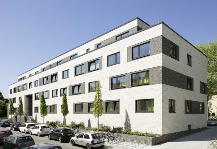 Architekt Bonn Studierendenwohnheim Drususstraße - Neubau von 73 Studierendenapartments in Bonn-Castell, Bodendenkmal, KfW-55 - Koenigs Rütter Architekten