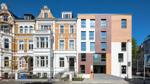 Architekt Bonn Studierendenwohnheim Nassestraße, Architekt Bonn, Koenigs Rütter ,Studierendenwohnheim Nassestraße Klinkerfassade
