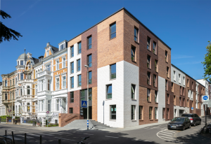 Architekt Bonn Studierendenwohnheim Nassestraße, Studierendenwohnheim Nassestraße Klinkerfassade