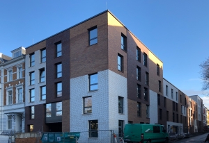 Architekt Bonn Studierendenwohnheim Nassestraße, Studierendenwohnheim Nassestraße Klinkerfassade