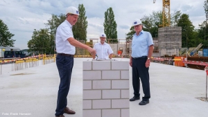 GRUNDSTEINLEGUNG NEUBAU RETTUNGSWACHE OBERPLEIS